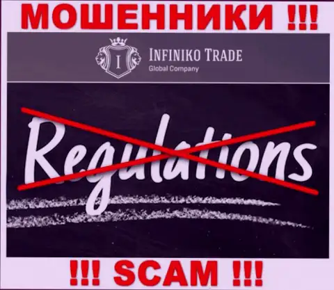 Infiniko Trade с легкостью уведут ваши денежные вложения, у них вообще нет ни лицензионного документа, ни регулятора