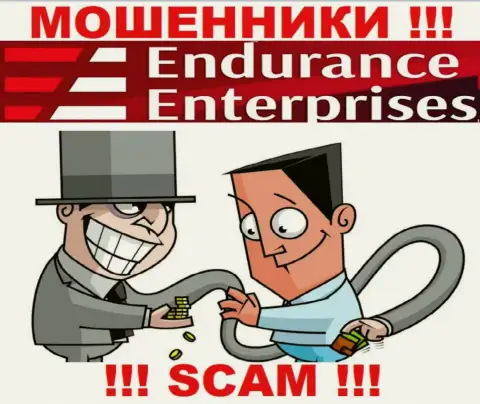 Заработка с брокерской компанией Endurance Enterprises Вы не увидите - опасно вводить дополнительно средства