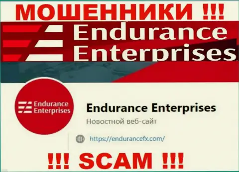 Связаться с мошенниками из конторы Endurance Enterprises Вы можете, если отправите письмо на их электронный адрес