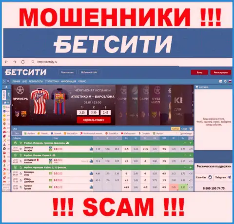 БетСити Ру - это интернет-сервис на котором затягивают доверчивых людей в ловушку мошенников БетСити
