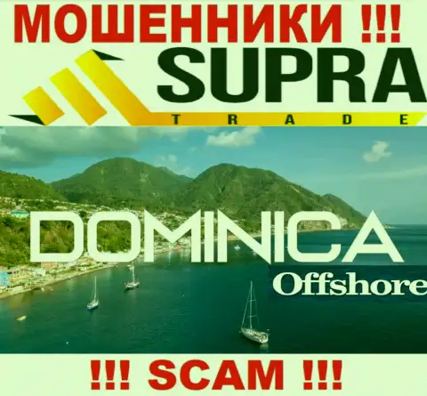 Организация СупраТрейд Ио прикарманивает вложенные денежные средства клиентов, зарегистрировавшись в оффшорной зоне - Dominica