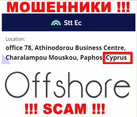 STT-EC Com - ОБМАНЩИКИ, которые зарегистрированы на территории - Cyprus
