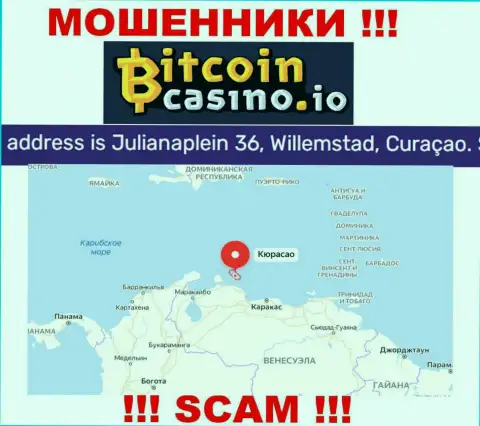 Будьте очень осторожны - организация Bitcoin Casino спряталась в оффшорной зоне по адресу: Джулианаплейн 36, Виллемстад, Кюрасао и обувает наивных людей