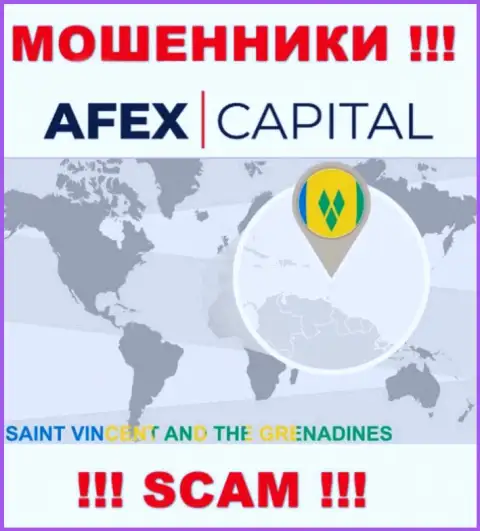 AfexCapital Com специально скрываются в офшорной зоне на территории Saint Vincent and the Grenadines, internet кидалы