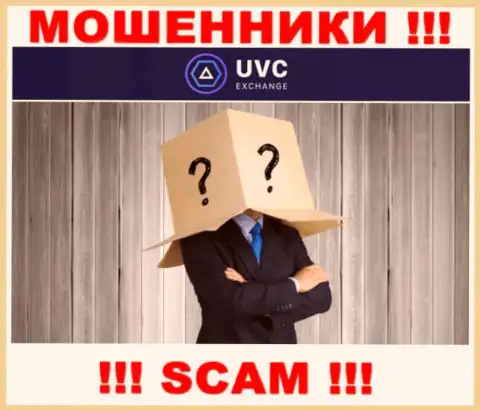 Не работайте с мошенниками UVC Exchange - нет информации о их руководителях