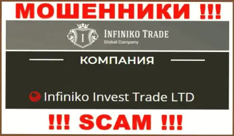 Infiniko Invest Trade LTD - это юр. лицо интернет-мошенников InfinikoTrade