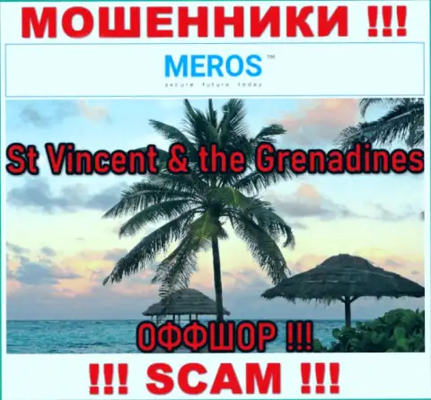 St Vincent & the Grenadines - это официальное место регистрации организации Meros TM