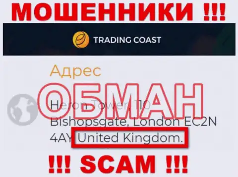 Достоверную инфу о юрисдикции Trading-Coast Com у них на официальном онлайн-сервисе Вы не отыщите