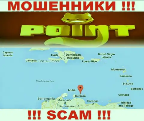 Организация Point Loto зарегистрирована довольно далеко от оставленных без денег ими клиентов на территории Curacao