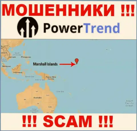 Компания Power Trend зарегистрирована в офшоре, на территории - Marshall Islands
