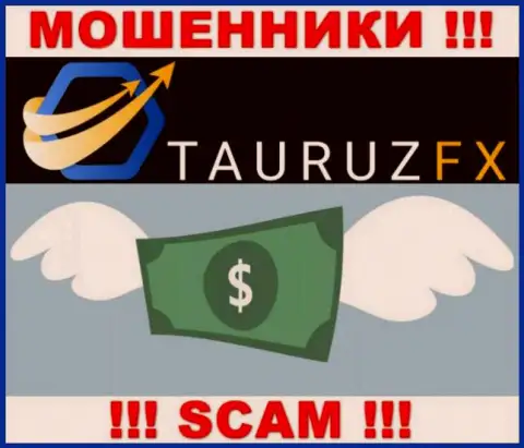 Дилинговая контора Tauruz FX промышляет лишь на ввод вложенных денежных средств, с ними Вы ничего не сумеете заработать