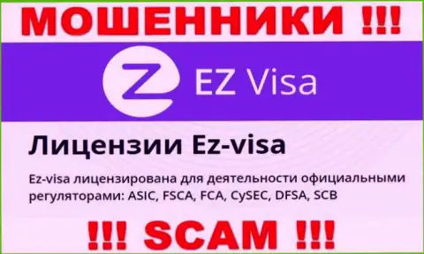 Мошенническая контора EZ Visa контролируется мошенниками - ASIC