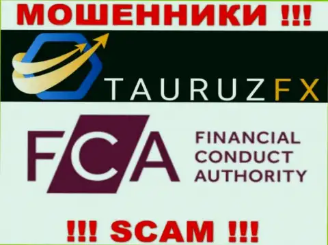 На веб-ресурсе Тауруз ФХ имеется инфа о их мошенническом регуляторе - FCA