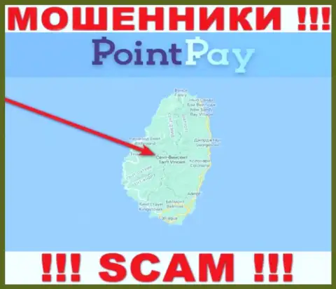 Жульническая компания Point Pay LLC имеет регистрацию на территории - Сент-Винсент и Гренадины