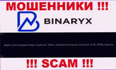 Не ведитесь на то, что Binaryx располагаются по тому адресу, который показали у себя на сервисе