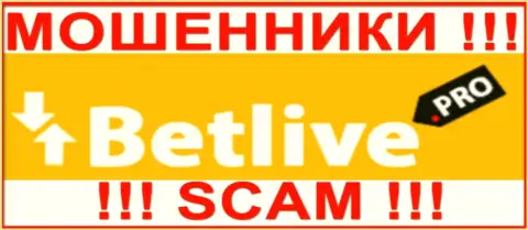 Логотип МОШЕННИКА Бет Лайв