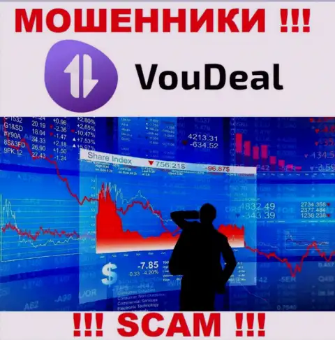 Сотрудничая с VouDeal, рискуете потерять все вложенные деньги, т.к. их Брокер - это кидалово