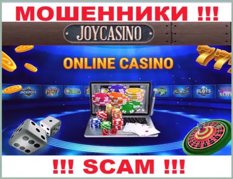 Вид деятельности ДжойКазино: Internet казино - хороший доход для разводил
