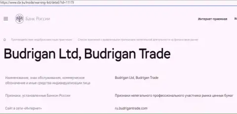 Мошенники BudriganTrade попали в черный список Центробанка РФ