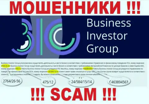 Хотя BusinessInvestor Group и показали свою лицензию на интернет-портале, они в любом случае МОШЕННИКИ !!!