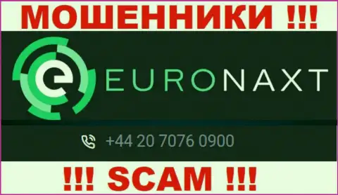 С какого именно номера телефона Вас будут обманывать трезвонщики из конторы Евро Накст неведомо, будьте бдительны