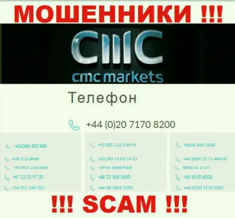 Ваш номер телефона попался в руки интернет-обманщиков CMC Markets - ждите вызовов с разных телефонов