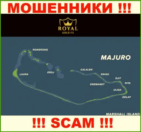 Избегайте совместной работы с интернет мошенниками Роял Голд Фикс, Majuro, Marshall Islands - их официальное место регистрации