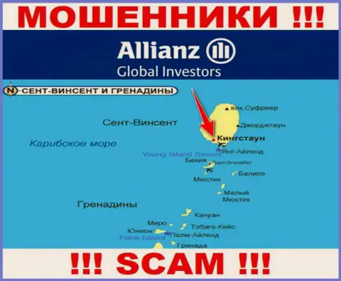 Allianz Global Investors LLC безнаказанно лишают денег, т.к. обосновались на территории - Kingstown, St. Vincent and the Grenadines