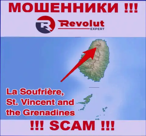 Компания RevolutExpert Ltd - это internet-жулики, отсиживаются на территории St. Vincent and the Grenadines, а это офшорная зона
