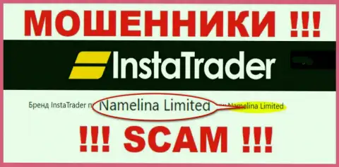 Namelina Limited - это руководство незаконно действующей организации InstaTrader Net