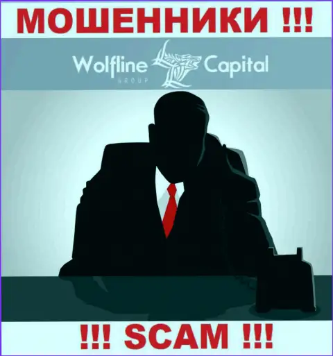 Не тратьте свое время на поиски информации о Администрации Wolfline Capital, абсолютно все сведения тщательно скрыты
