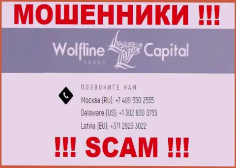 Будьте осторожны, когда звонят с неизвестных номеров телефона, это могут быть мошенники WolflineCapital Com