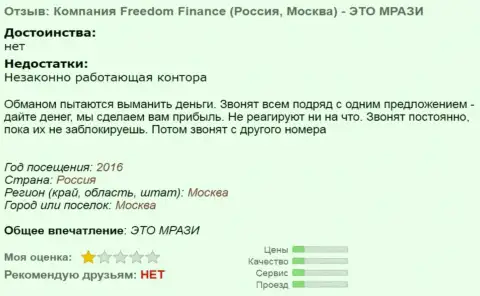 FFfIn Ru досаждают клиентам телефонными звонками - это МОШЕННИКИ !!!